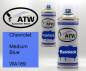 Preview: Chevrolet, Medium Blue, WA189: 400ml Sprühdose + 400ml Klarlack - Set, von ATW Autoteile West.
